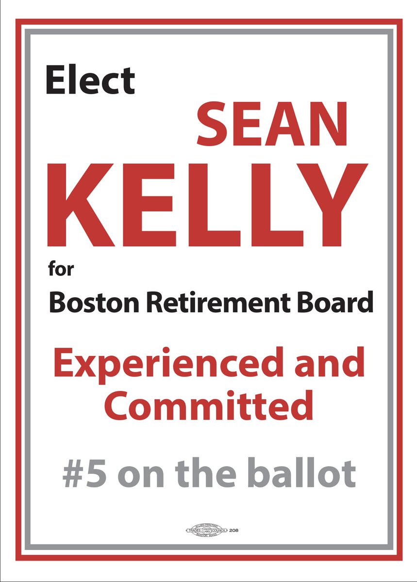 <a href="/LOCAL_718/">Boston Firefighters Local 718 IAFF</a> is proud to endorse Sean Kelly for Boston Retirement Board. Ballots have been sent via mail. Vote Kelly for experience &amp; dedication to our workers &amp; retirees. 

#Boston718
#OneCallAwayBoston
#KellyForBostonRetirement