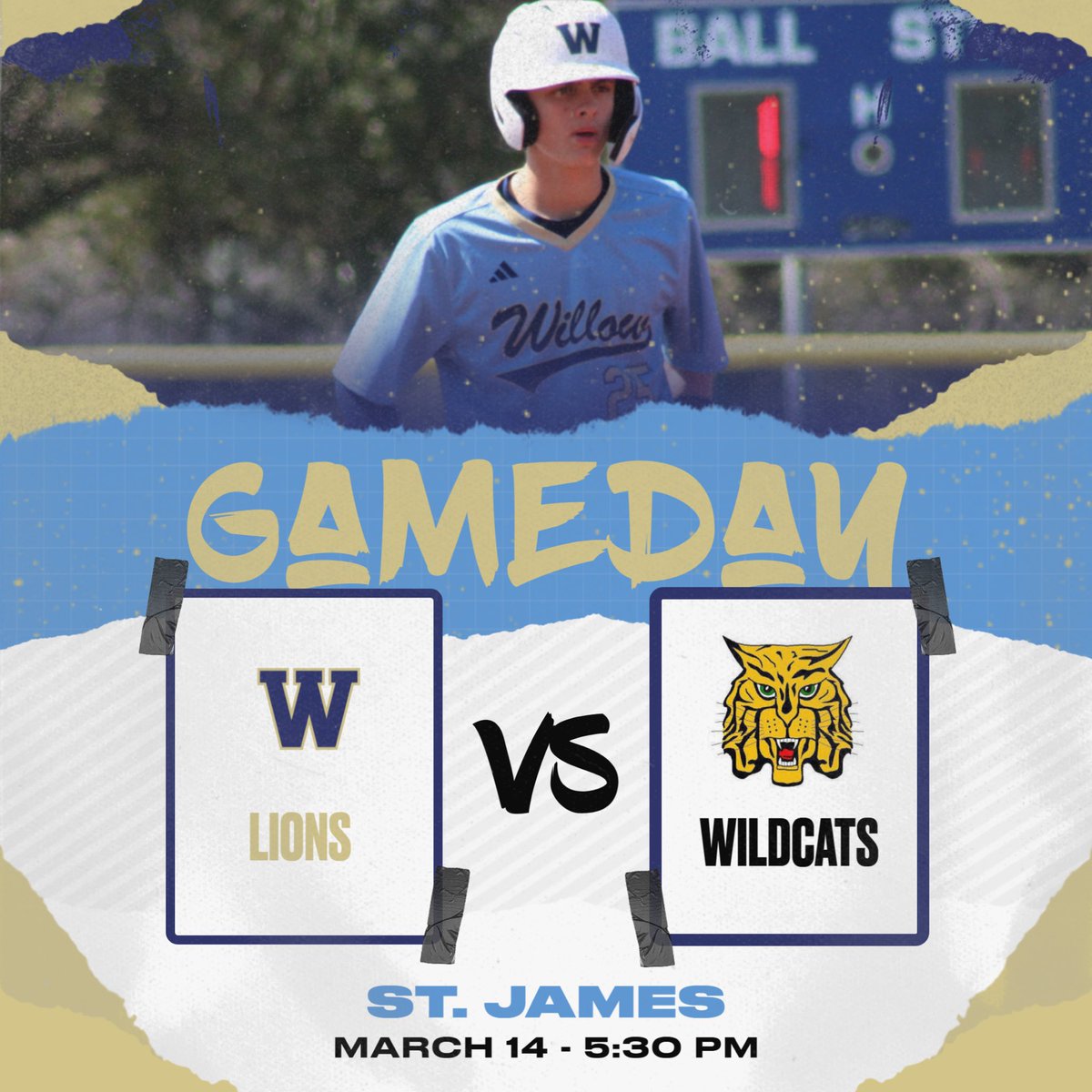 Anything goes on a Friday night, so let’s make a STATEMENT‼️

⚾️- GEAUX DAY
🆚- St. James
📅- 3/14/2025
📍- St. James
⏰- 5:30 PM
#TRUST #STATEMENT #DAWG
