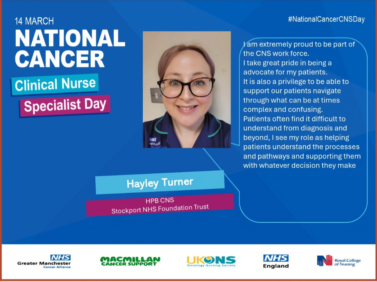 #NationalCancerCNSDay <a href="/StockportNHS/">Stockport NHS FT</a>