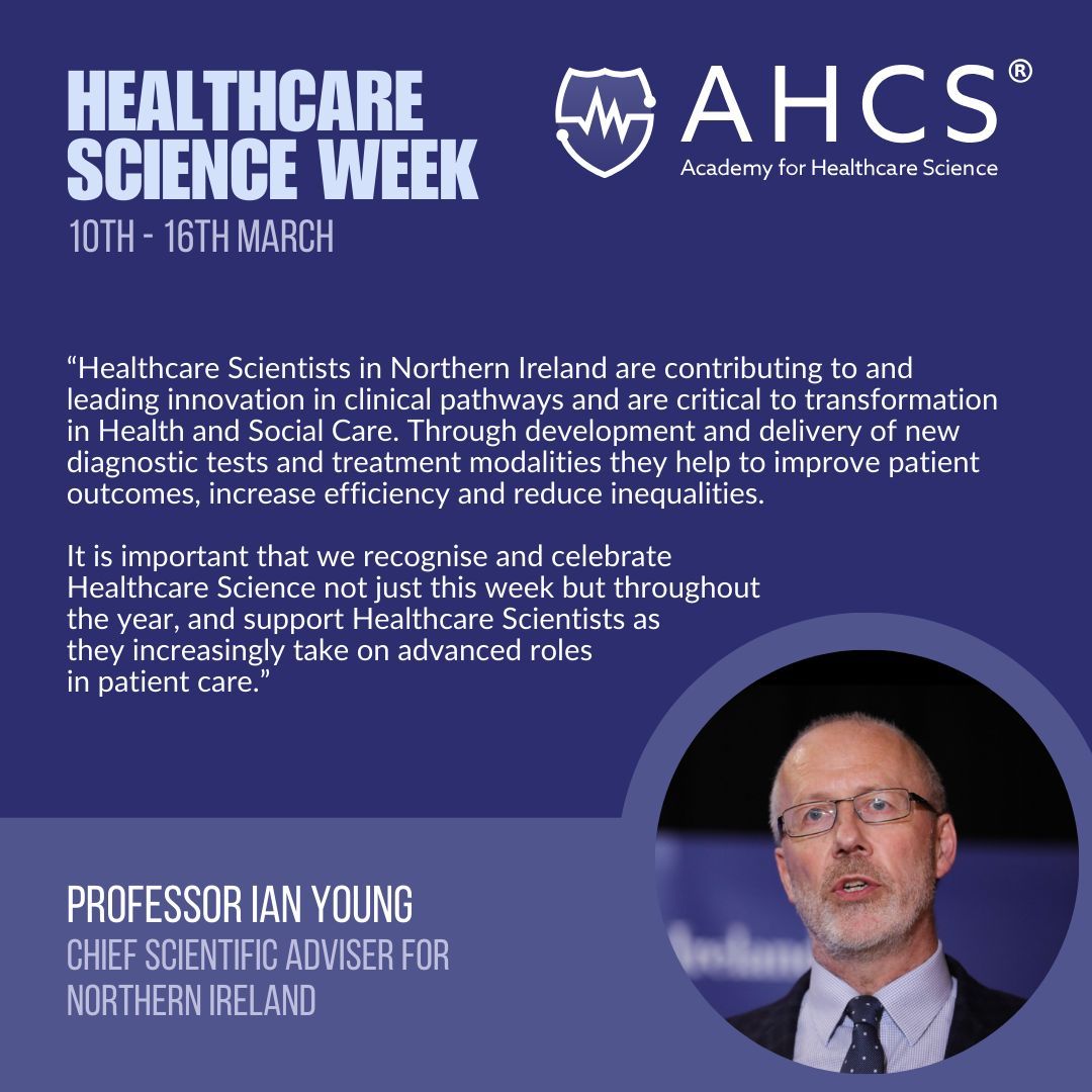 Academy for Healthcare Science (@ahcsuk) on Twitter photo We're delighted to share a quote from Professor Ian Young, Chief Scientific Adviser for Northern Ireland, on Healthcare Science in Northern Ireland and #HCSWeek2025.
<a href="/HCSSGNI/">Healthcare Science NI</a> We're delighted to share a quote from Professor Ian Young, Chief Scientific Adviser for Northern Ireland, on Healthcare Science in Northern Ireland and #HCSWeek2025.
<a href="/HCSSGNI/">Healthcare Science NI</a>
