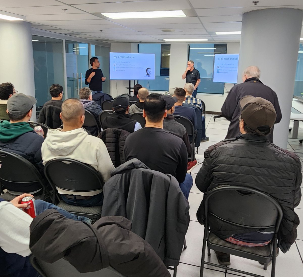ObjectSharp's tweet image. What a great event last night at our Enterprise Toronto User Group.
We had the pleasure of hosting Dave Lloyd and Max Yermakhanov, who presented on the topic "Azure DevOps: Still Thriving, Still Evolving."
Thank you to everyone who attended!