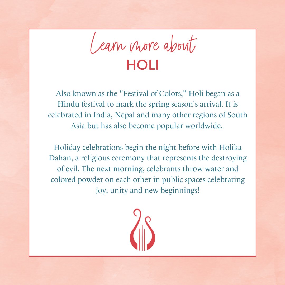 Happy Holi to our Hindu sisters! We wish you a blessed and joyful festival.