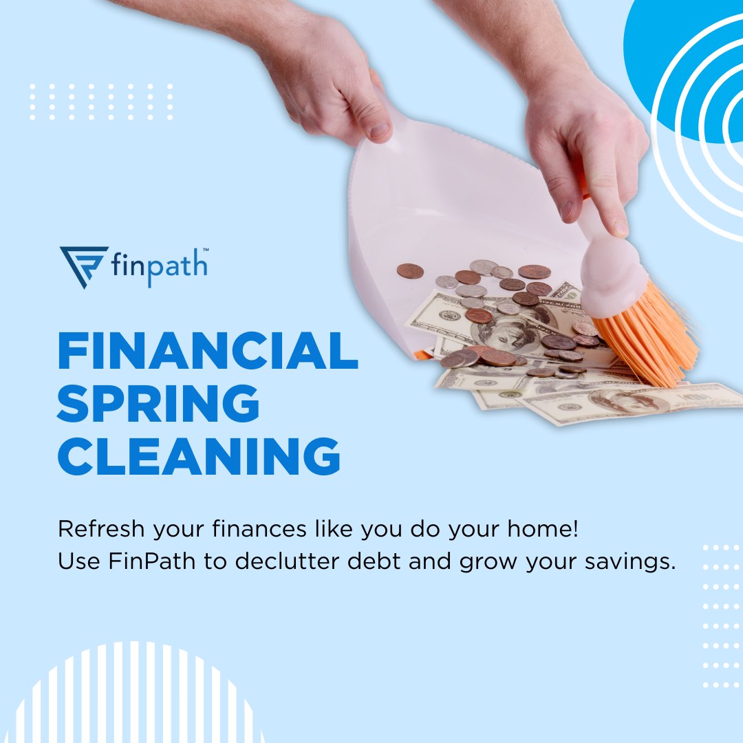 finpathwellness's tweet image. #SpringCleaning isn’t just for your home—your finances deserve a refresh too! Take this season as an opportunity to declutter your budget and set fresh financial goals. A little financial ‘tidying up’ now can set you up for a brighter, stress-free future!✨ #FinancialRefresh