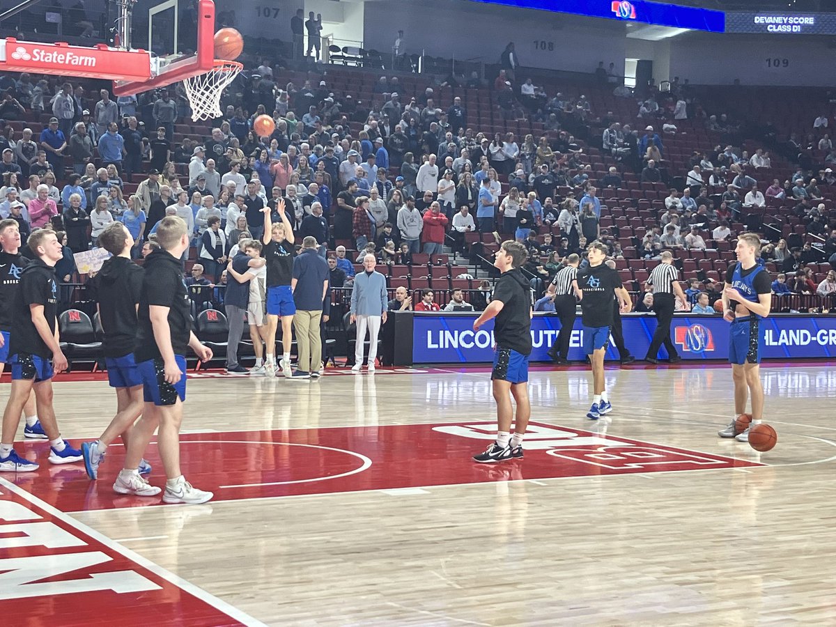 Lincoln Lutheran (23-3) get ready to take on Ashland-Greenwood (21-5) for a spot in the Class C-1 State Championship game. Winner gets a shot to play for the title. Check in for updates. <a href="/THEnebpreps/">nebpreps</a>