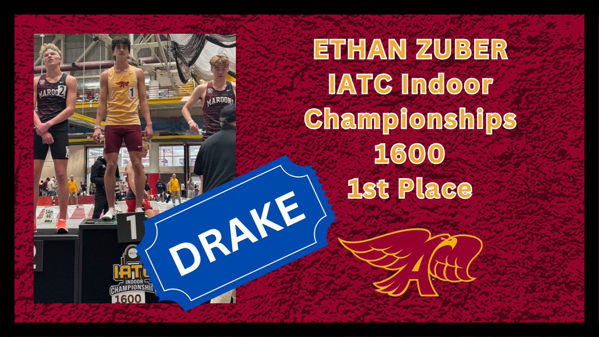 Ethan Zuber hits the DRAKE BLUE STANDARD in the 1600!