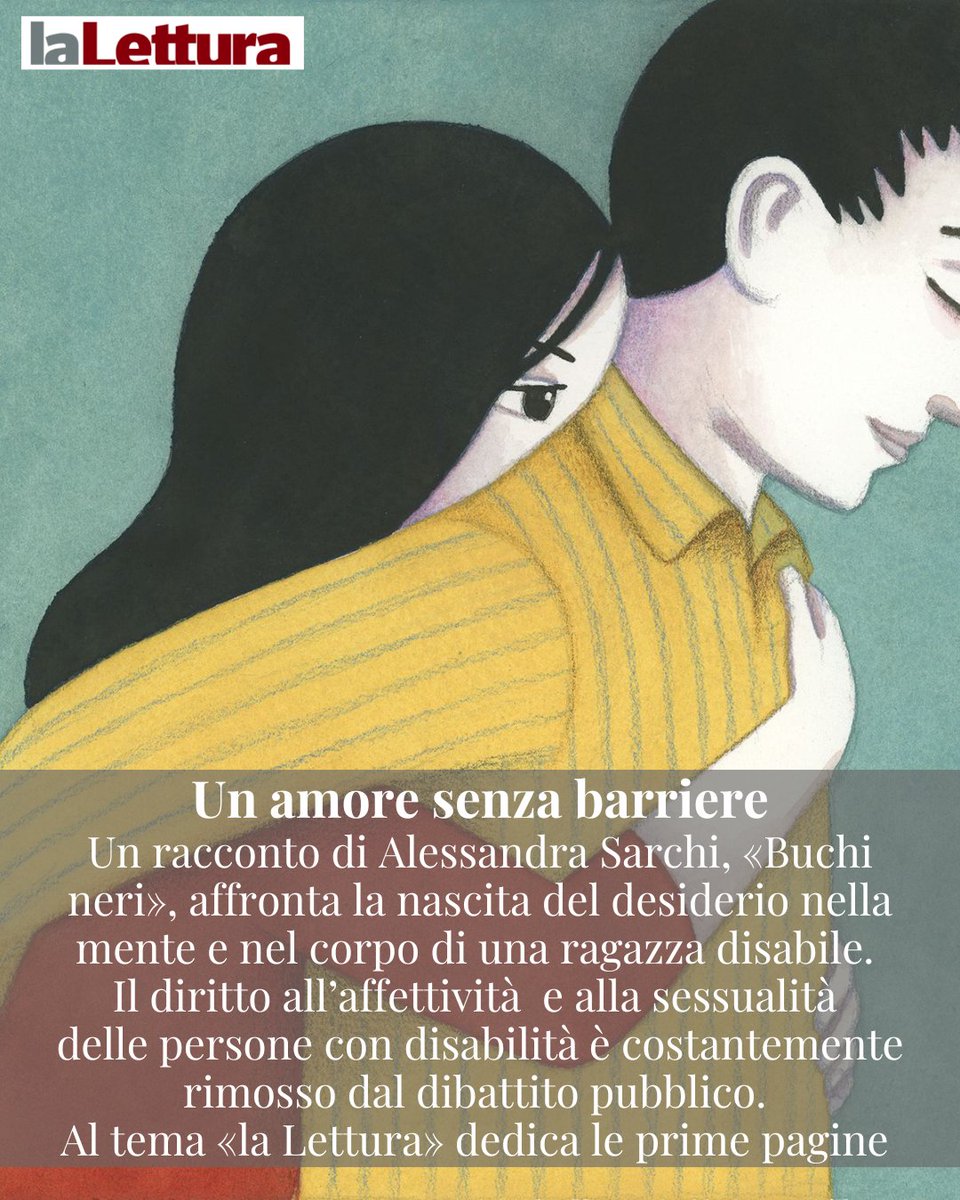 Su «la Lettura» la conversazione tra la scrittrice <a href="/AleSarchi/">Alessandra Sarchi</a>, <a href="/maxulivieri/">Maximiliano Ulivieri</a>, fondatore di Lovegiver di Bologna, Giulia Deiana e Matteo Bardarè, operatori Oeas (operatori all’emotività, all’affettività e alla sessualità). Oggi nell’App e domani in edicola bit.ly/4ksXK1K