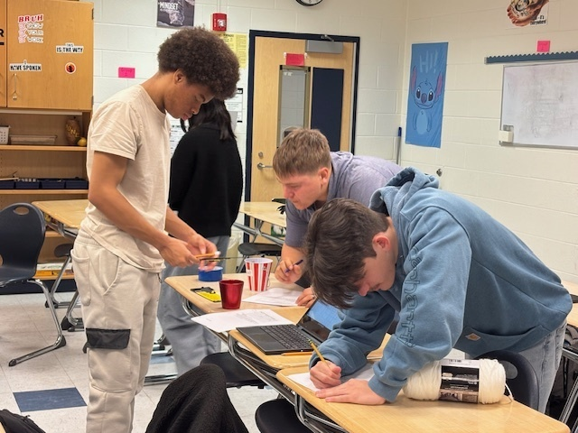 IRHBraves's tweet photo. For Pi Day, physics students became π detectives! 🕵️‍♂️ They measured 7 round objects using calipers, yarn &amp; more, graphed data, found π using the slope, and analyzed percent error—then celebrated their discoveries with a delicious round snack of choice! 🥧🎉 #PiDay  #BravesRISE https://t.co/el8bQ4P33B