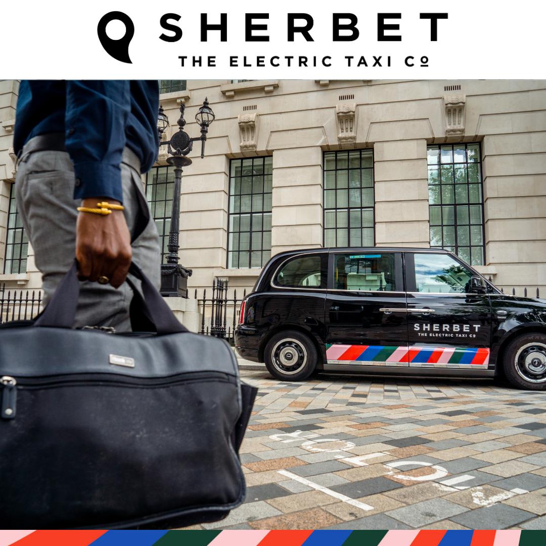 Travel in comfort and sustainability with our iconic electric black taxis. Book now for a smooth ride to or from the airport! ✈️ Book Now: sherbetlondon.com/ride/

#ridewithsherbet #airport #londonheathrow