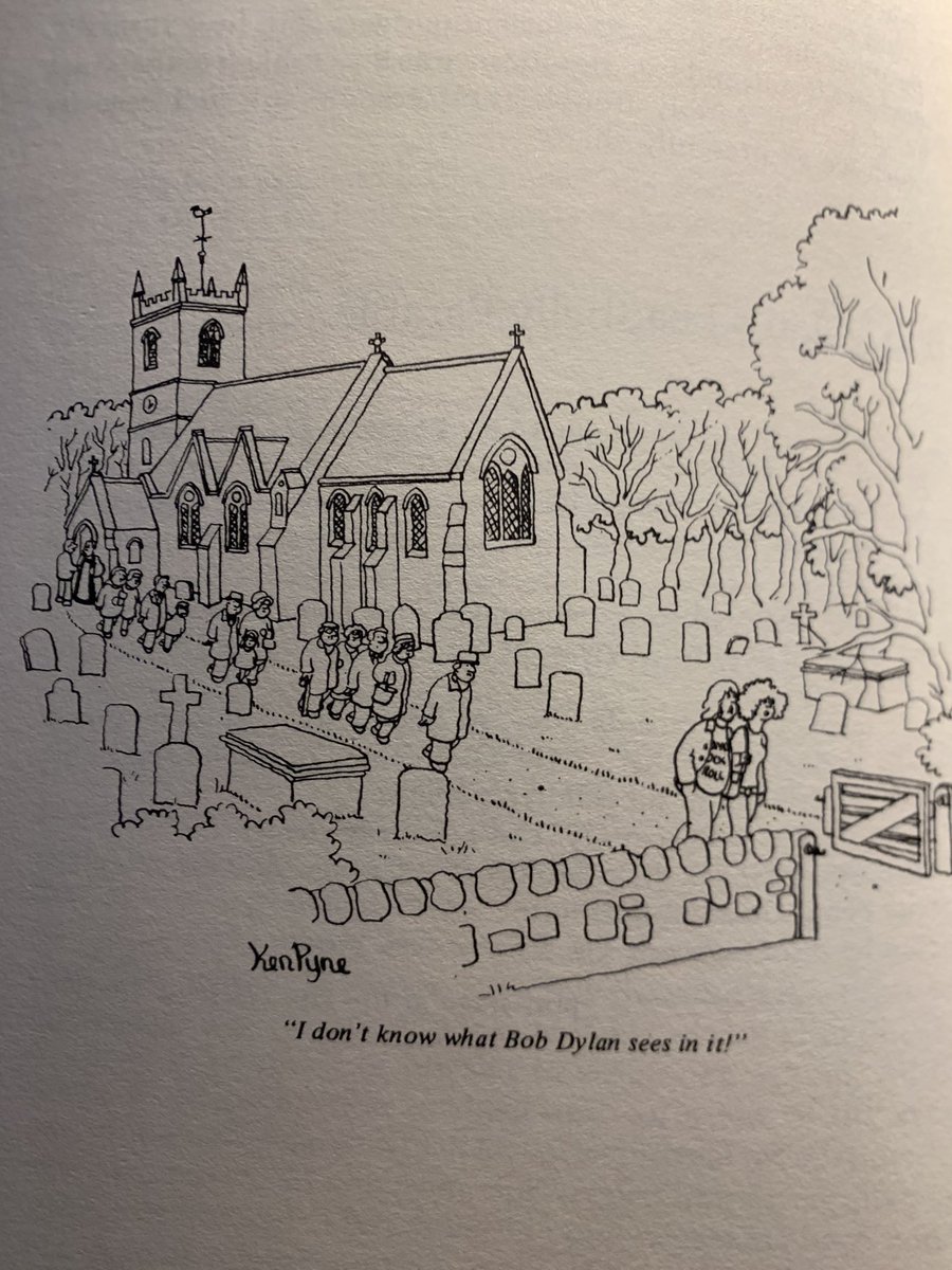 Love Ken Payne’s wit in suggesting how British fans might imagine Dylan being proselytised by a prosaic CoE instead of a more exotic Californian Vineyard Fellowship. From the enthralling <a href="/1michaelgray1/">Michael Gray</a> ‘s co-edited All Across the Telegraph: A Bob Dylan Handbook (‘87)