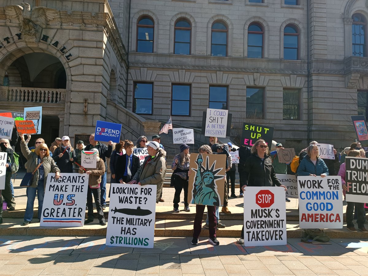 On my way to the library, I witnessed a demonstration near Worcester City Hall. One of the women was holding a Ukrainian flag.

"What is your message?" I asked.

"I want the U.S. to continue sending weapons so that Ukrainians can keep fighting," she responded.

"What about those