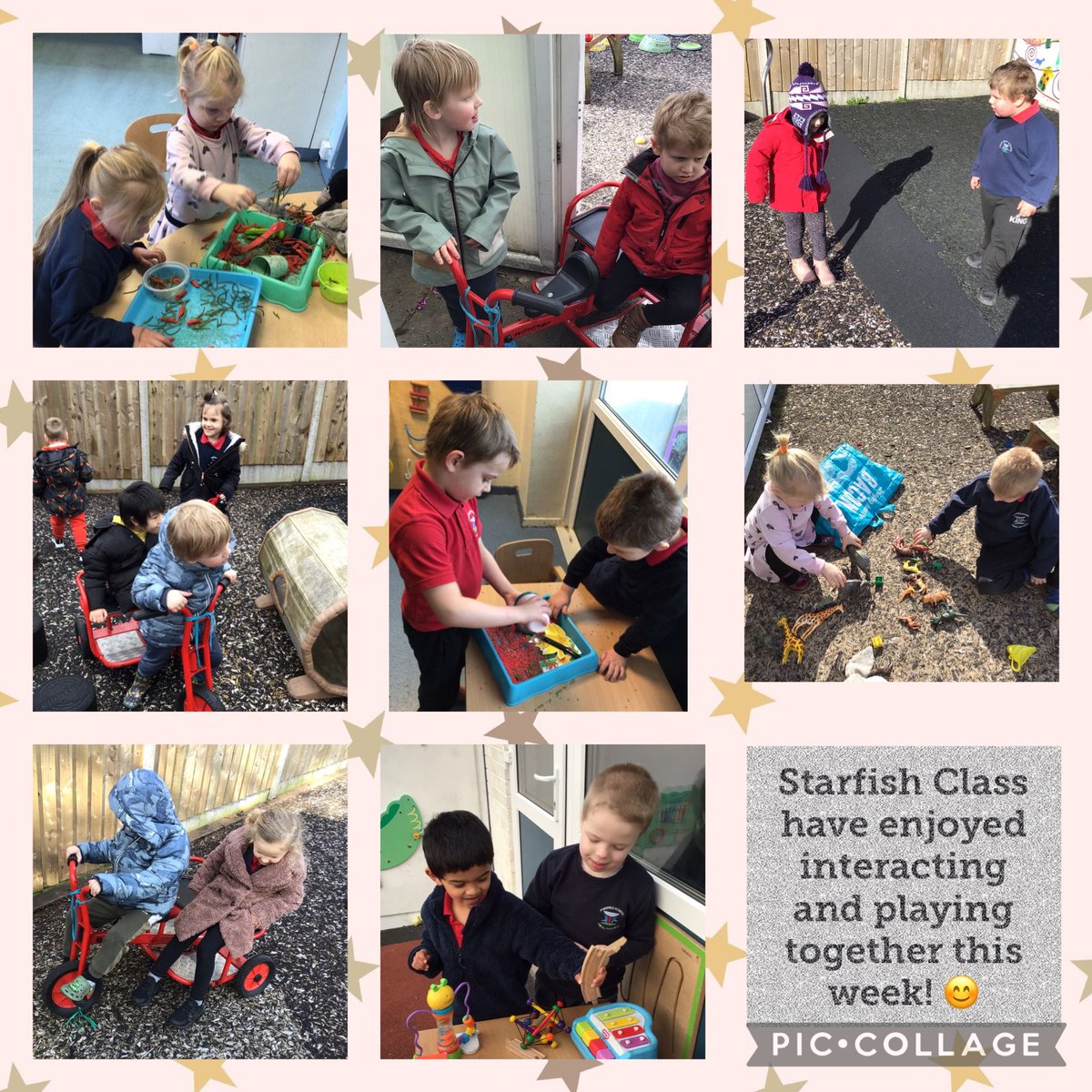 Starfish class have enjoyed interacting and playing with each other this week! 🤩