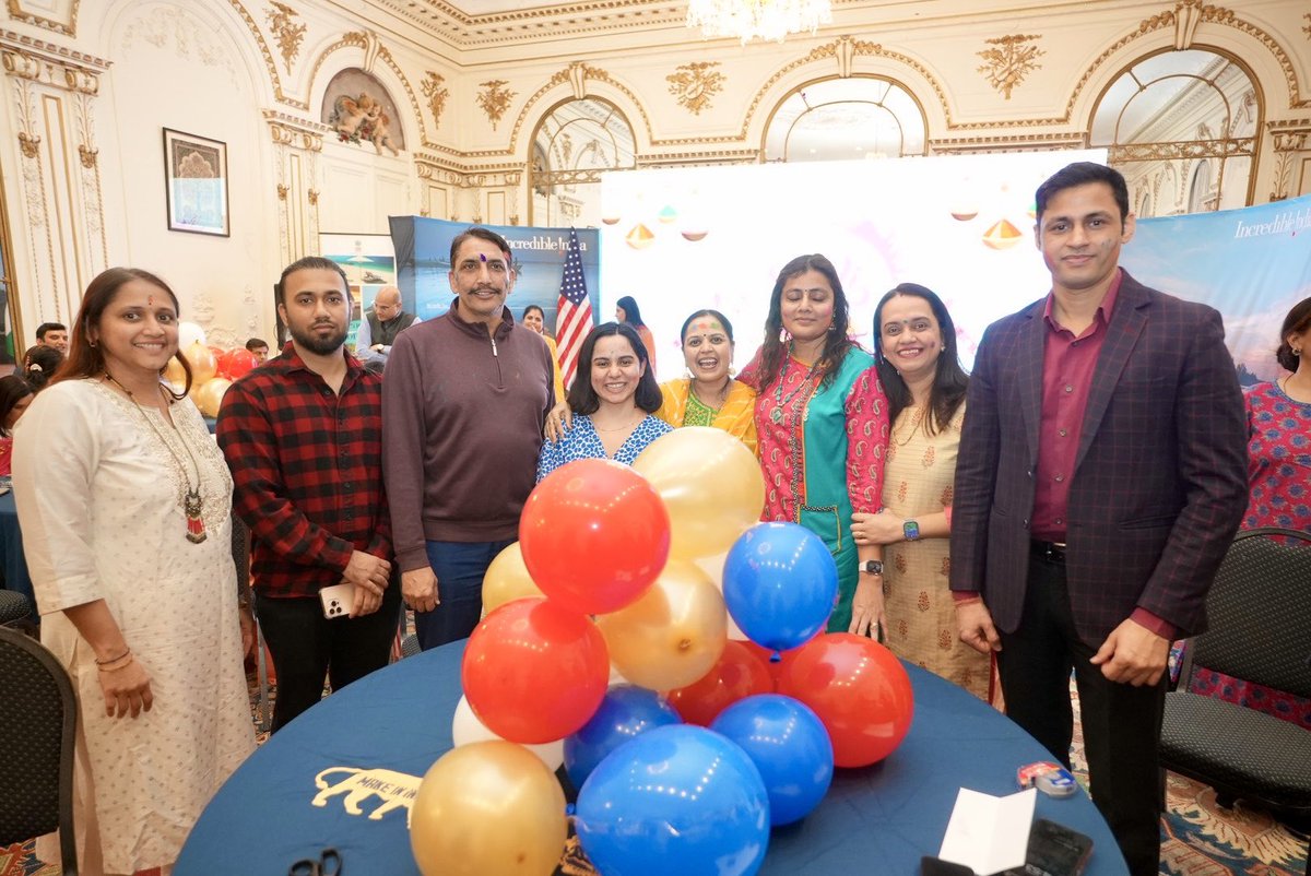 India in New York (@indiainnewyork) on Twitter photo <a href="/IndiainNewYork/">India in New York</a> celebrated #Holi, bringing colors of joy and togetherness!
The festivities featured a special Holi quiz with questions from different states of India, along with fun games.
<a href="/MEAIndia/">Randhir Jaiswal</a>
<a href="/IndianEmbassyUS/">India in USA</a>
<a href="/IndianDiplomacy/">Indian Diplomacy</a> <a href="/IndiainNewYork/">India in New York</a> celebrated #Holi, bringing colors of joy and togetherness!
The festivities featured a special Holi quiz with questions from different states of India, along with fun games.
<a href="/MEAIndia/">Randhir Jaiswal</a>
<a href="/IndianEmbassyUS/">India in USA</a>
<a href="/IndianDiplomacy/">Indian Diplomacy</a>