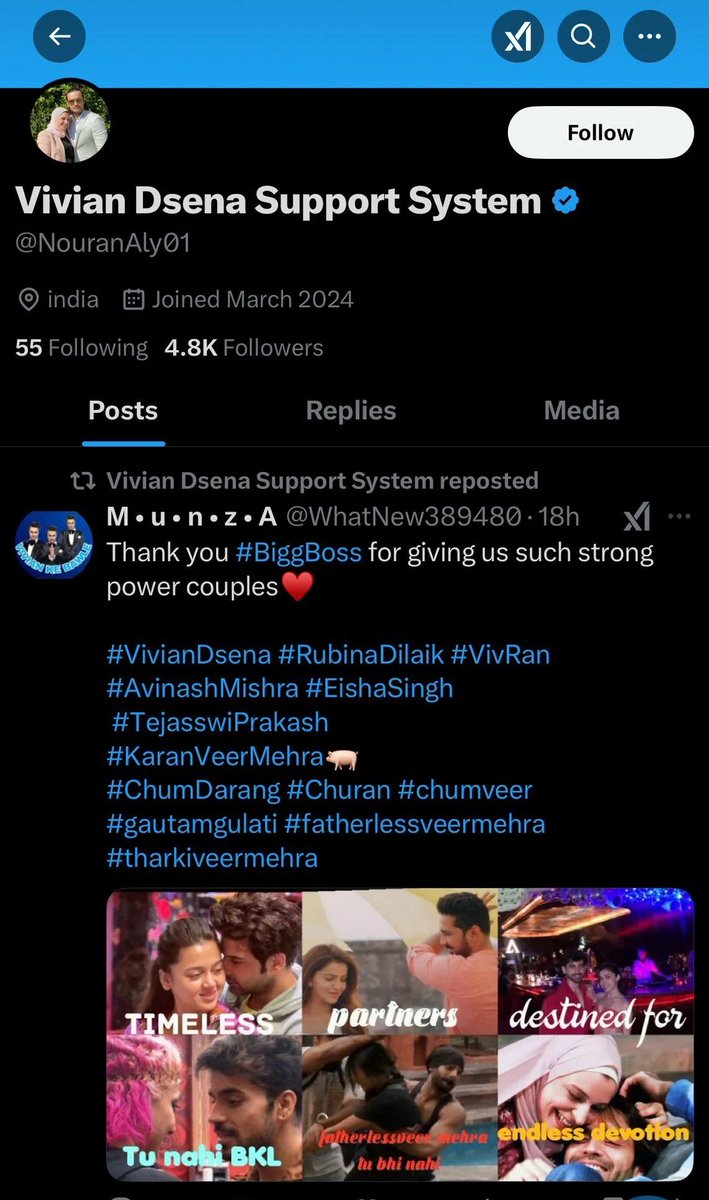 BiggBossDude's tweet photo. oh please grow up, Nouran.🤦

#KaranveerMehra https://t.co/Czx9apRGL3