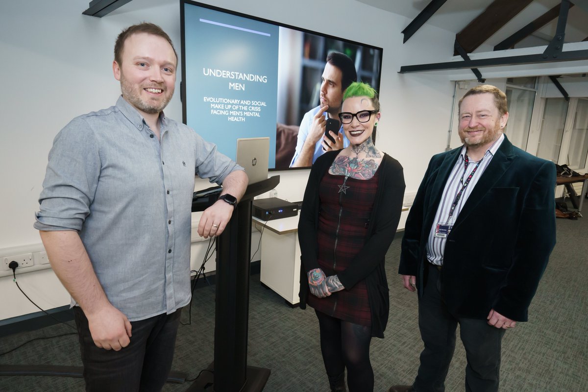 Uni Of Sun Comms (@uniofsuncomms) on Twitter photo A public lecture on male mental health delivered by <a href="/sunderlanduni/">University of Sunderland</a> psychology experts <a href="/DrBecciOwens/">Dr Becci Owens</a>, <a href="/Jon_C_Rees/">Jon Rees</a> and <a href="/_mark_ord_/">Dr Mark Ord</a> in partnership with <a href="/SpaceNorthEast/">SPACE</a> was a sell-out success sunderland.ac.uk/more/news/univ… A public lecture on male mental health delivered by <a href="/sunderlanduni/">University of Sunderland</a> psychology experts <a href="/DrBecciOwens/">Dr Becci Owens</a>, <a href="/Jon_C_Rees/">Jon Rees</a> and <a href="/_mark_ord_/">Dr Mark Ord</a> in partnership with <a href="/SpaceNorthEast/">SPACE</a> was a sell-out success sunderland.ac.uk/more/news/univ…