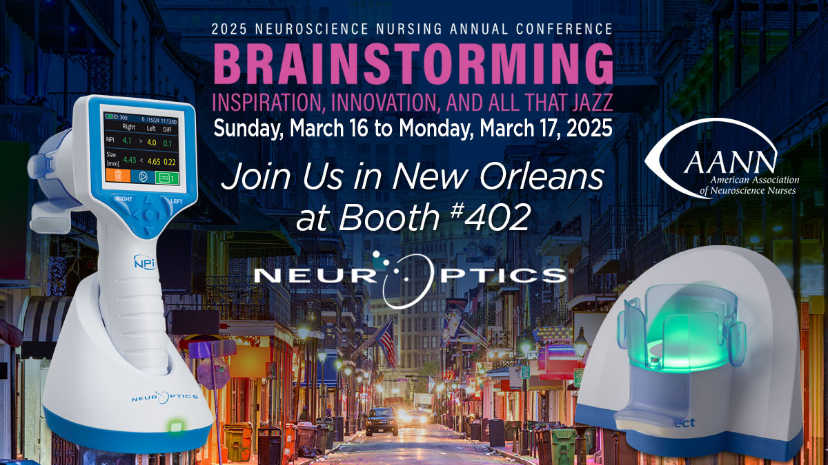 Stop by Booth #402 at the AANN Annual Conference in New Orleans to learn more about #NPi #Pupillometry and the NPi-Connect™ SmartGuard® Connectivity Hub, which enables EMR data integration for trendable NPi and improves nursing workflow. 

#AANN2025 #NeurOptics