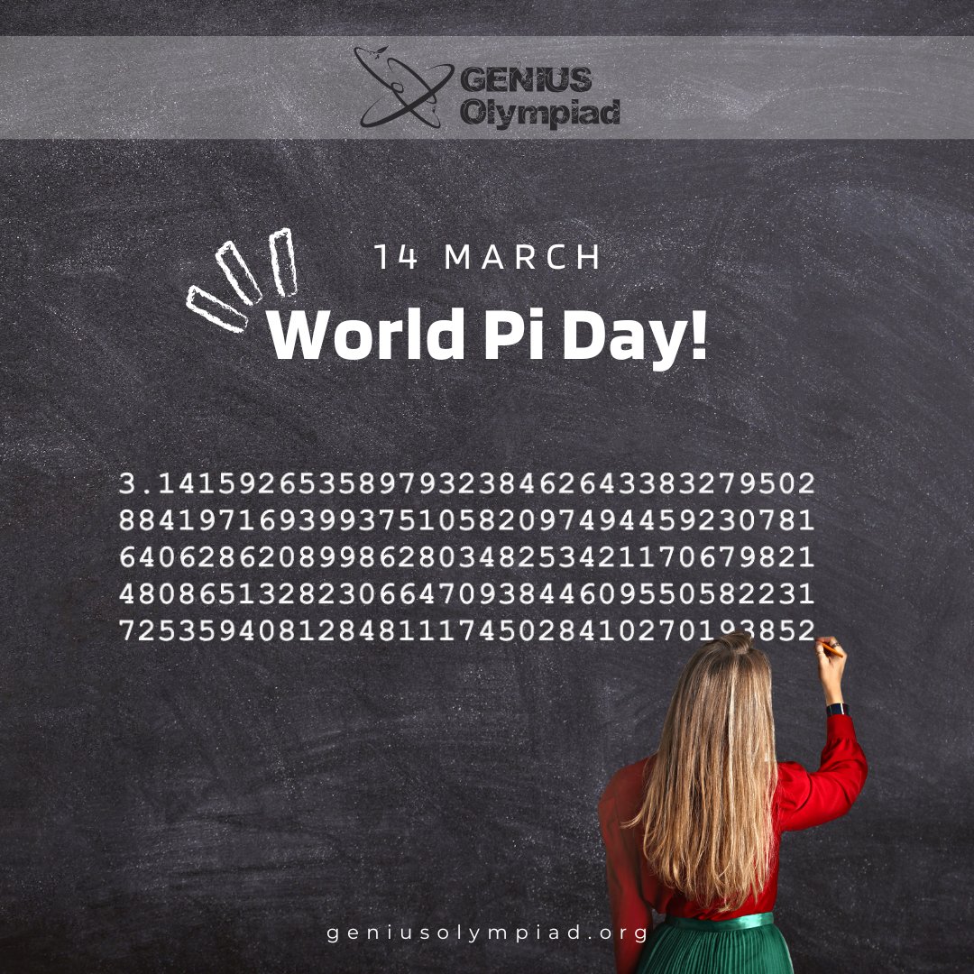 Endless digits, endless discovery—GENIUS Olympiad embraces the infinite spirit of Pi! 🔄📐✨ #PiInspires #GENIUSOlympiad