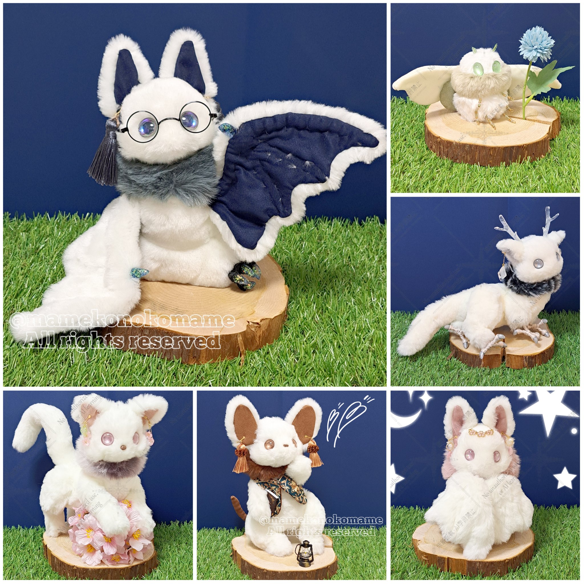 かわいいナマケモノのアートドール、動物の置物、OOAK Art toy