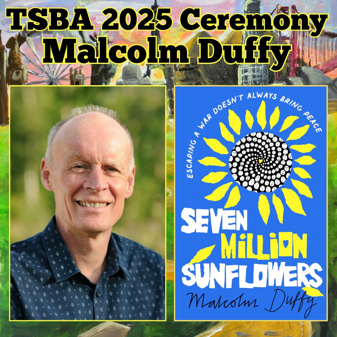 TSBA (@tsba_uk) on Twitter photo We are delighted to share that the next Trinity Plus author attending our ceremony (less than 2 weeks to go!) is Malcolm Duffy, author of Seven Million Sunflowers! 🌻<a href="/malcolmduffyuk/">MALCOLM DUFFY</a> #SevenMillionSunflowers #TSBA25 We are delighted to share that the next Trinity Plus author attending our ceremony (less than 2 weeks to go!) is Malcolm Duffy, author of Seven Million Sunflowers! 🌻<a href="/malcolmduffyuk/">MALCOLM DUFFY</a> #SevenMillionSunflowers #TSBA25
