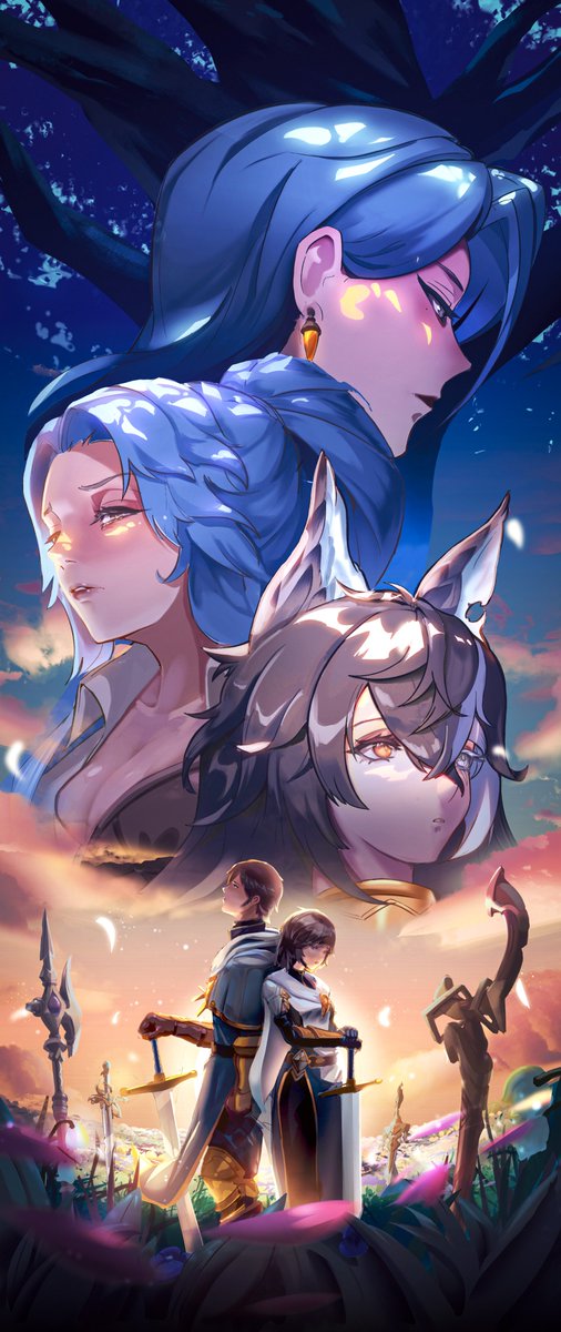 YZXLight's tweet image. Hey, hey! First post on X!
Here's my take on the game "Sword of Convallaria" half anniversary contest! Hope you like it! #SoCFanart #SOCHalfAnniv 
Ps. From now on, I'll try to post more stuff here than IG, let's see how it works!