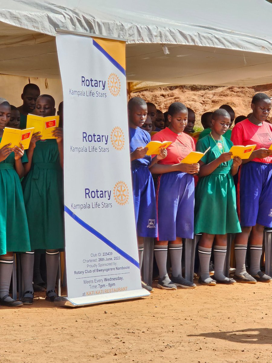 Rotary Club Kampala Life Stars (@rcklalifestars) on Twitter photo Today, <a href="/rcklalifestars/">Rotary Club Kampala Life Stars</a> , in collaboration with other Rotary Clubs in <a href="/rotaryd9213/">Rotary District 9213</a>, proudly participated in the National D.E.A.R Day at Kira Primary School.
We are committed to equipping learners with essential books and inspiring a passion for reading among them. #UniteforGood Today, <a href="/rcklalifestars/">Rotary Club Kampala Life Stars</a> , in collaboration with other Rotary Clubs in <a href="/rotaryd9213/">Rotary District 9213</a>, proudly participated in the National D.E.A.R Day at Kira Primary School.
We are committed to equipping learners with essential books and inspiring a passion for reading among them. #UniteforGood