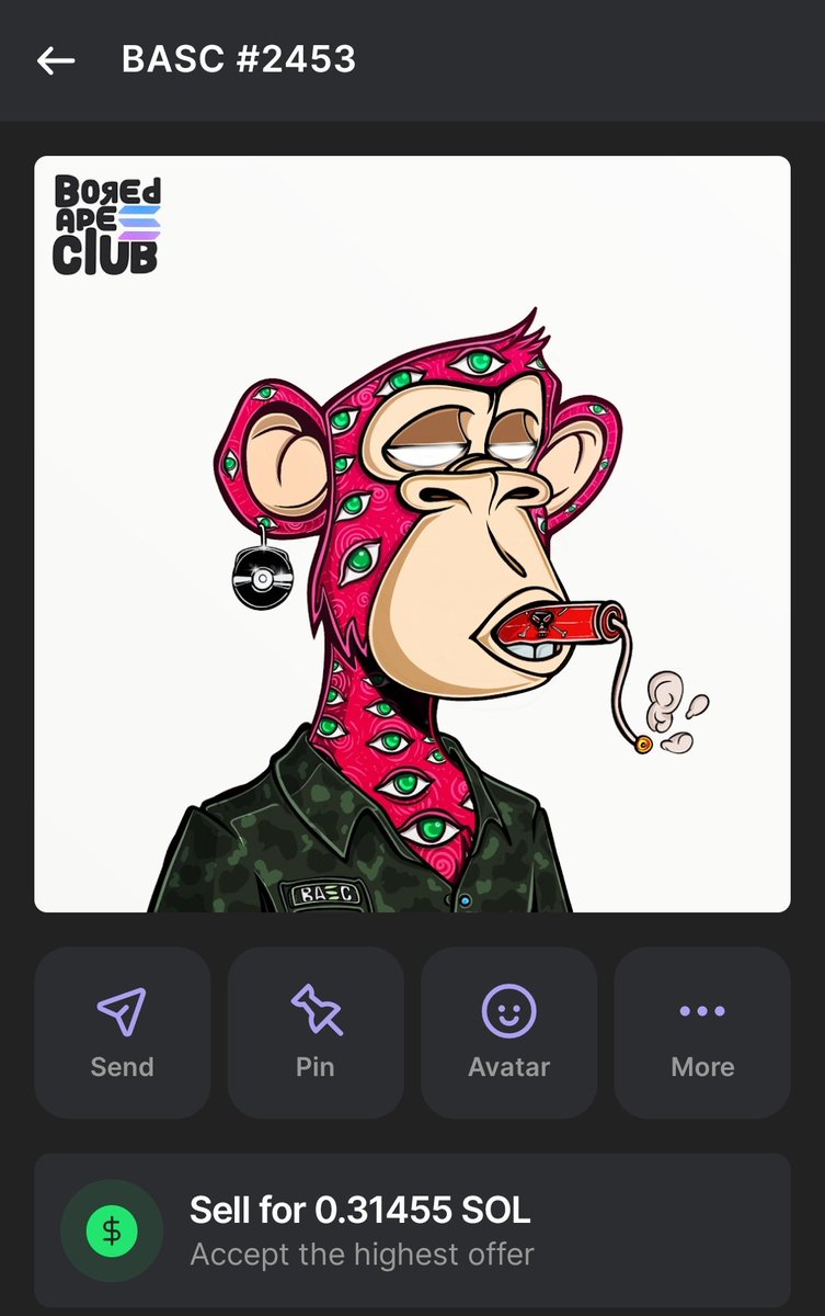 APE GIVEAWAY!!

I was gifted this <a href="/BoredApeSolClub/">Bored Ape Solana Club</a> 365 dazzzz ago (1 yr now). By <a href="/dak_daze/">Daze💎</a> , I  rocked it as my pfp for a long time as well. The community is awesome, ngl .

 I would like to introduce a new person to get to know how their Community feels like with this Ape.  I
