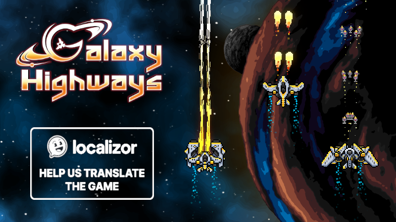 We're launching community translations for our #indiegame! Help us bring the #game into your language &amp; earn awesome rewards: a free Steam key, digital Art Book, Coloring Book, and your name in the game credits! 🚀

Info👉localizor.com/galaxy-highways

#gamedev #indiedev #localization