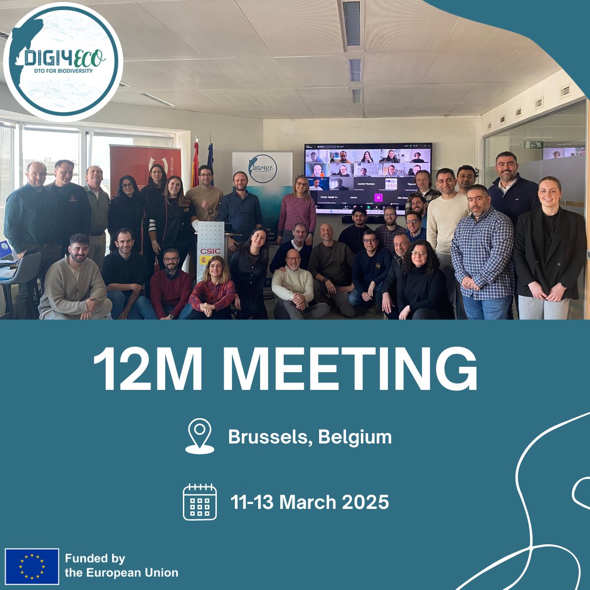 💡The 12 months’ meeting of #DIGI4ECO project took place in📍Brussels, Belgium, on 🗓️11-13 March 2025.

👉This meeting brought together consortium partners to discuss progress, challenges and future steps.

🔗 digi4eco.eu/digi4eco-proje… 

#DIGI4ECO #eufunded #cinea #EUresearch