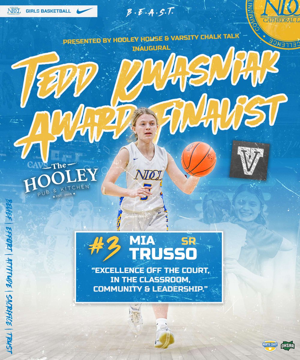 Congratulations to Mia Trusso, a finalist for the inaugural Tedd Kwasniak Award! Trusso is one of four players to be selected for this prestigious award of academic/athletic excellence, leadership, and service. To read more, visit ndclathletics.org.

#WeAreNDCL