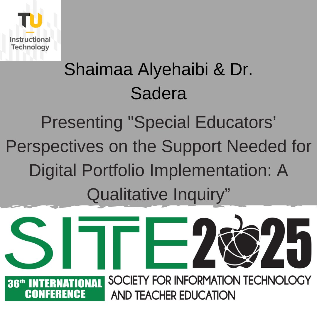 TowsonISTC's tweet image. We would like to congratulate these faculty members and students for presenting at SITE 20235 next week!
