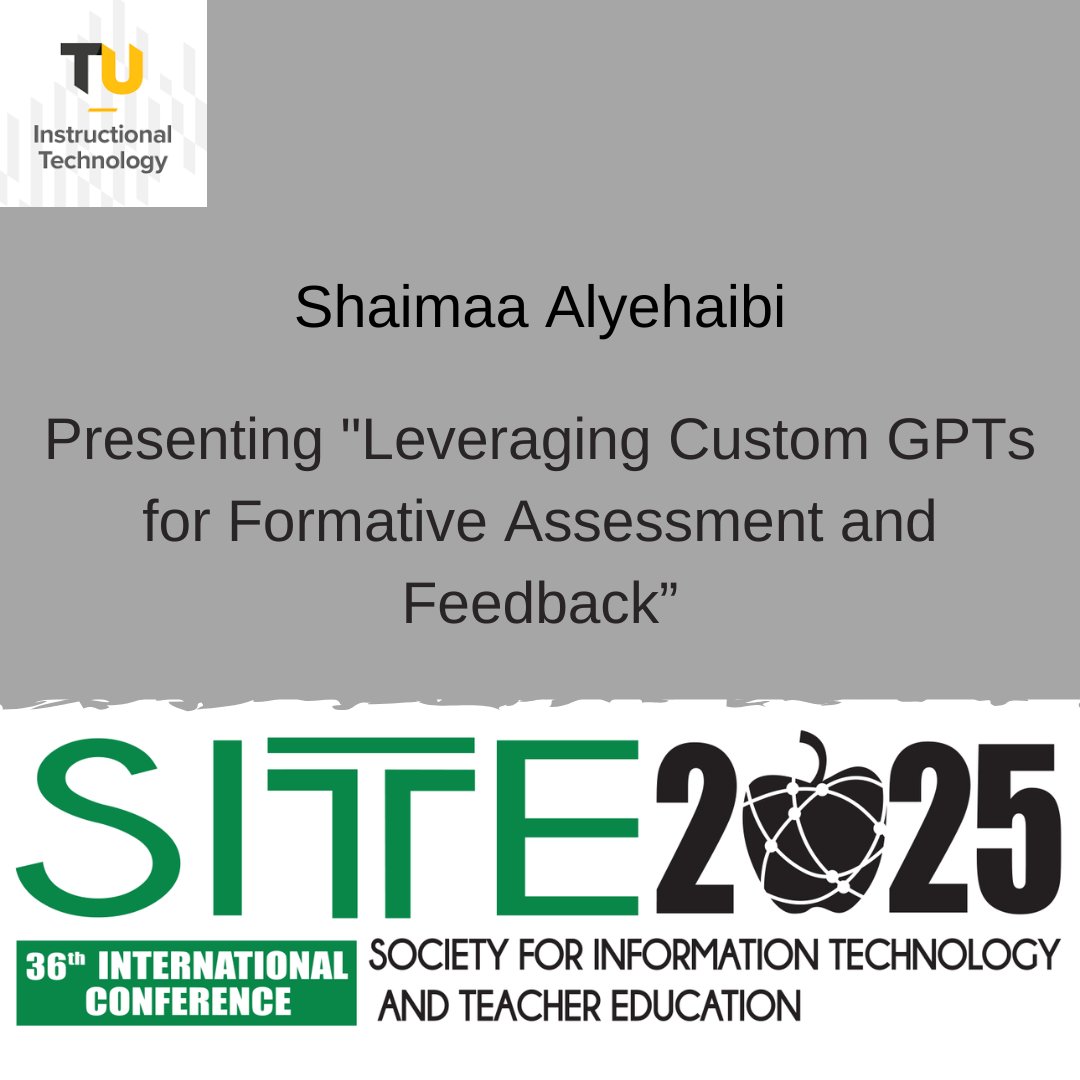 TowsonISTC's tweet image. We would like to congratulate these faculty members and students for presenting at SITE 20235 next week!