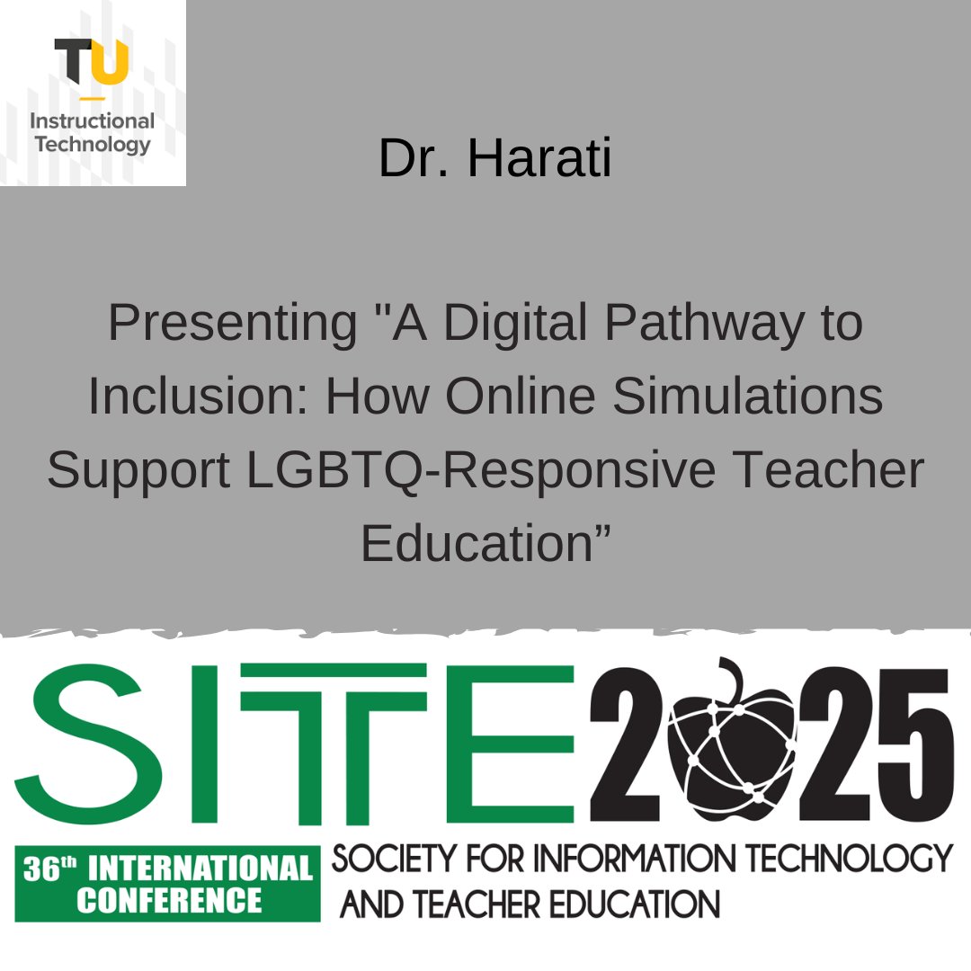 TowsonISTC's tweet image. We would like to congratulate these faculty members and students for presenting at SITE 20235 next week!