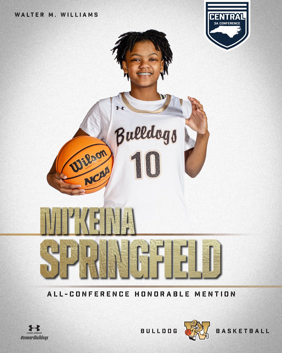 BIG shoutout to seniors Jordyn Taylor and Amira Lunsford, freshman Malia Scott for earning spots on the Central 3A All Conference team. Also congrats to senior Mi’Keina Springfield for joining them as an All Conference Honorable Mention. #GoLadyDawgs 🏀 #Together