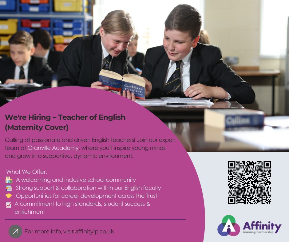 Granville Academy (@granville_alp) on Twitter photo Click the link to explore an exciting opportunity to join our English team: granvilleacademy.co.uk/54/vacancies
<a href="/affinitylp/">Affinity Learning Partnership</a> Click the link to explore an exciting opportunity to join our English team: granvilleacademy.co.uk/54/vacancies
<a href="/affinitylp/">Affinity Learning Partnership</a>