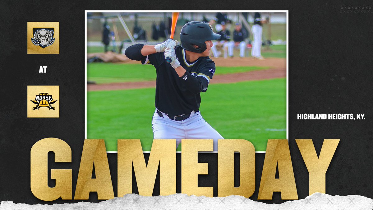 ⚾️ Mastodons at Northern Kentucky
🕐 3 PM ET
📍 Highland Heights, Ky.
📊 nkunorse.com/sidearmstats/b…
📺 ESPN+ espn.com/watch/player/_…

#FeelTheRumble #HLBASE