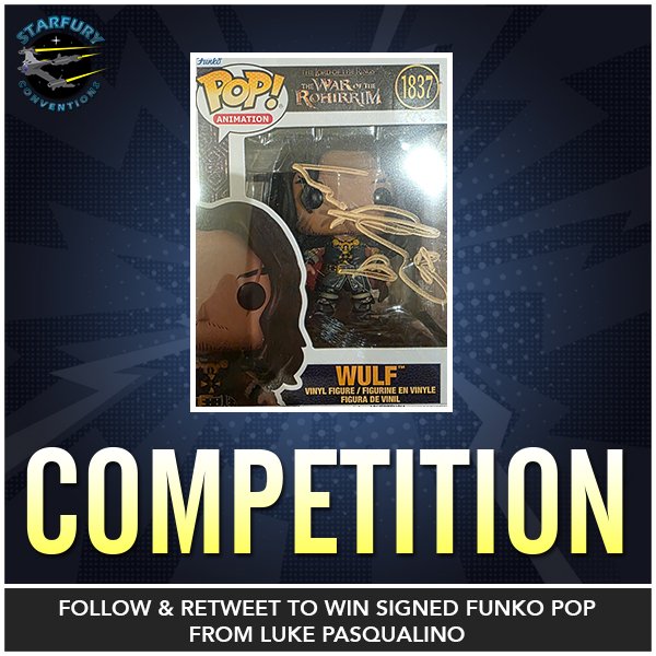 It's #competition time, with a cool #lordoftherings prize!

We're giving away a <a href="/OriginalFunko/">Funko</a> of Wulf from The War Of Rohirrim signed by Luke Pasqualino.

For a chance to win, simply follow us &amp; retweet this post! Winner will be chosen on Sunday.
#prize #lotr