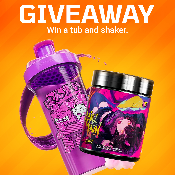 Giveaway! Win a Tub &amp; Shaker.

Three winners will win:
- 1 Tub (Gamer Supps, X-Zero or GAZZD)
- 1 Gamerbulk Shaker (any design)

Join the giveaway here:
sweepwidget.com/c/89239-ocdl89…