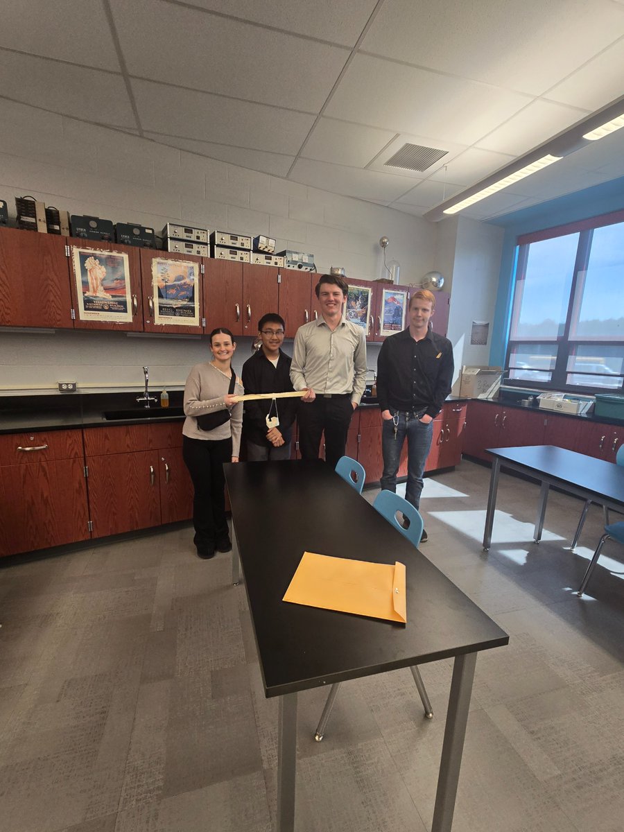 River Valley School District (@rvsdpanthers) on Twitter photo Congrats to our Heritage Science Team—Bella, William, Michael & MVP Jimmy—for earning 2nd place in yesterday's competition! 🥈🔬 They excelled in chemistry, physics, and biology & in the paper bridge engineering challenge! 🌉
<a href="/RVSDSuper/">Philip Martell</a> <a href="/rvhspanthers1/">River Valley High School</a> Congrats to our Heritage Science Team—Bella, William, Michael & MVP Jimmy—for earning 2nd place in yesterday's competition! 🥈🔬 They excelled in chemistry, physics, and biology & in the paper bridge engineering challenge! 🌉
<a href="/RVSDSuper/">Philip Martell</a> <a href="/rvhspanthers1/">River Valley High School</a>