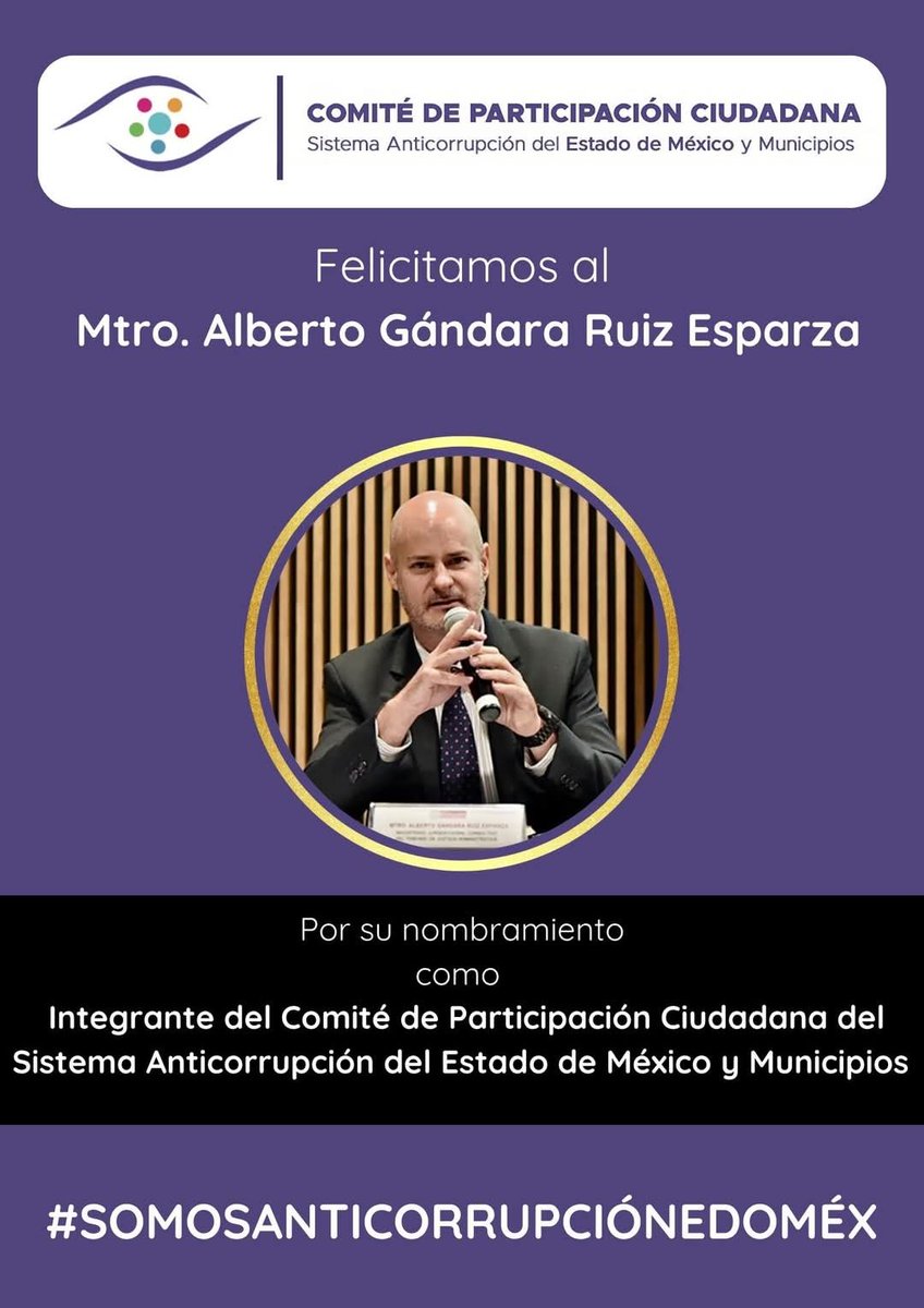 MexiquenseTV's tweet photo. 🎉 La Mtra. Adriana Yarida Cárdenas Tagle y al Mtro. Alberto Gándara Ruiz Esparza fueron designados como integrantes del Comité de Participación Ciudadana del Sistema Anticorrupción del Estado de México y Municipios. https://t.co/a4qPWVLGD7