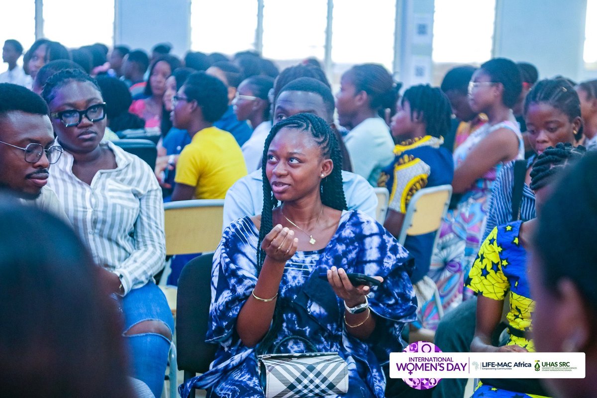 LifeMacAfrica's tweet image. #IWD2025 sparked bold talks on STEM, law, branding &amp;amp; gender equity! 🚀 Real change is action, not just talk.

What was your biggest takeaway? 💬👇

#AccelerateAction #LifeMacAfrica #UHASSRC #LMC #SalariaEyeMed #TBSSGh #Batatas #VisionaryNormanFoundation