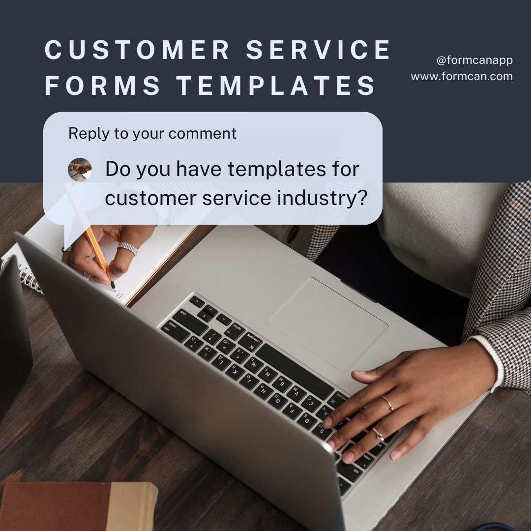FormCanApp's tweet image. Enhance your customer support with ready-to-use service form templates! 📝 Simplify requests, streamline responses, and provide seamless service. 

Get started today! Sign up with us.
bit.ly/3DEQxuS

#CustomerService #FormTemplates #EfficientSupport