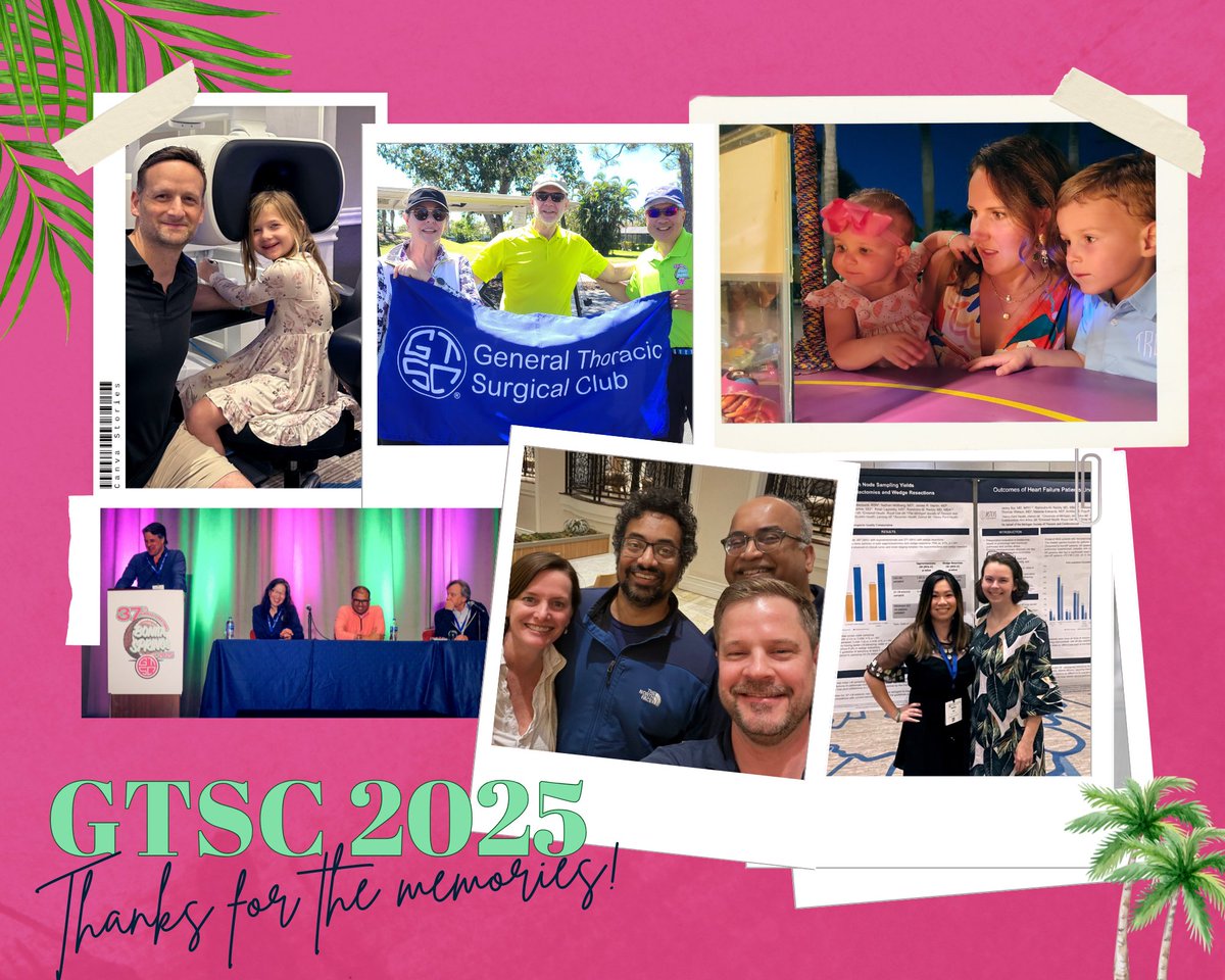 General Thoracic Surgical Club (@genthorsurgclub) on Twitter photo Thanks for the Memories! A heartfelt thanks to all who joined us for #gtsc2025! Your engagement, insights, and camaraderie made this meeting truly special.
We can’t wait to see you next year at the Fairmont Orchid in Hawaii! 🌺
#GTSC2025 #ThanksForTheMemories #SeeYouInHawaii Thanks for the Memories! A heartfelt thanks to all who joined us for #gtsc2025! Your engagement, insights, and camaraderie made this meeting truly special.
We can’t wait to see you next year at the Fairmont Orchid in Hawaii! 🌺
#GTSC2025 #ThanksForTheMemories #SeeYouInHawaii