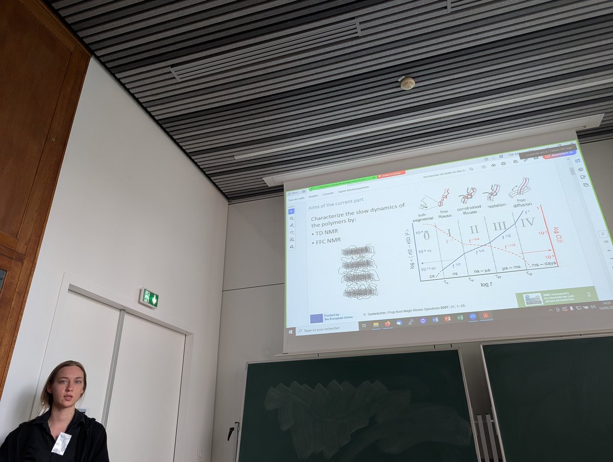 👏 Congratulations also to Angel Mary, Madeleine, Valeria and Denis (remotely), the doctoral candidates presenting today their results at the Joint workshop in Paris, showing the variability of FC relaxometry and its diverse potentialities!
#NMR 
#NMR_relaxation 
<a href="/MSCActions/">Marie Skłodowska-Curie Actions</a>