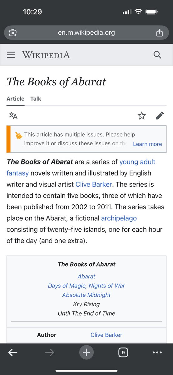 23 years on Abarat (never gonna give you up)