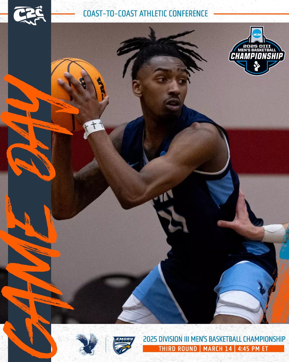 Coast-To-Coast Athletic Conference (@c2cathconf) on Twitter photo #D3Hoops Championship π ππππ©ππ€π£ππ‘π¨
<a href="/UMWathletics/">UMW Athletics</a> π Emory
βοΈ 4:45 PM ET
π Middletown, Conn.
πΊ ncaa.com/game/6385321
π athletics.wesleyan.edu/sidearmstats/mβ¦
π ncaa.com/brackets/baskeβ¦
#C2CMBB // #Dare2Prepare // #MarchMadness #D3Hoops Championship π ππππ©ππ€π£ππ‘π¨
<a href="/UMWathletics/">UMW Athletics</a> π Emory
βοΈ 4:45 PM ET
π Middletown, Conn.
πΊ ncaa.com/game/6385321
π athletics.wesleyan.edu/sidearmstats/mβ¦
π ncaa.com/brackets/baskeβ¦
#C2CMBB // #Dare2Prepare // #MarchMadness
