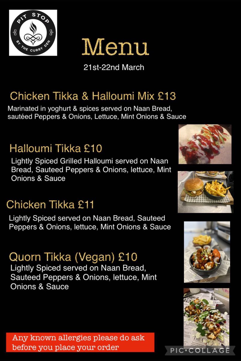 🍺MARCH TAPROOM🍺

21st &amp; 22nd 
2PM-9PM

<a href="/thecurryden/">Thecurryden</a> supplying the goods take a look at the menu 🤤