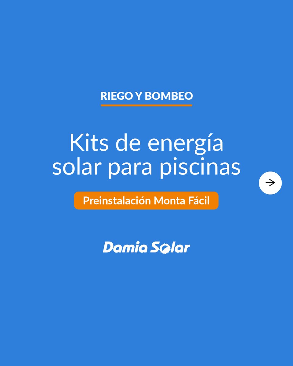 damiasolar's tweet photo. 🔧 ¡Monta Fácil en Damia Solar! 🌞

Los kits de energía solar para riego y bombeo y los kits solares para piscinas de Damia Solar incluyen ahora también la preinstalación Monta Fácil

https://t.co/uTDkcNo6oD

#montafacil #piscina #bombeo #instalacion #damiasolar https://t.co/bEdKDT0mMn