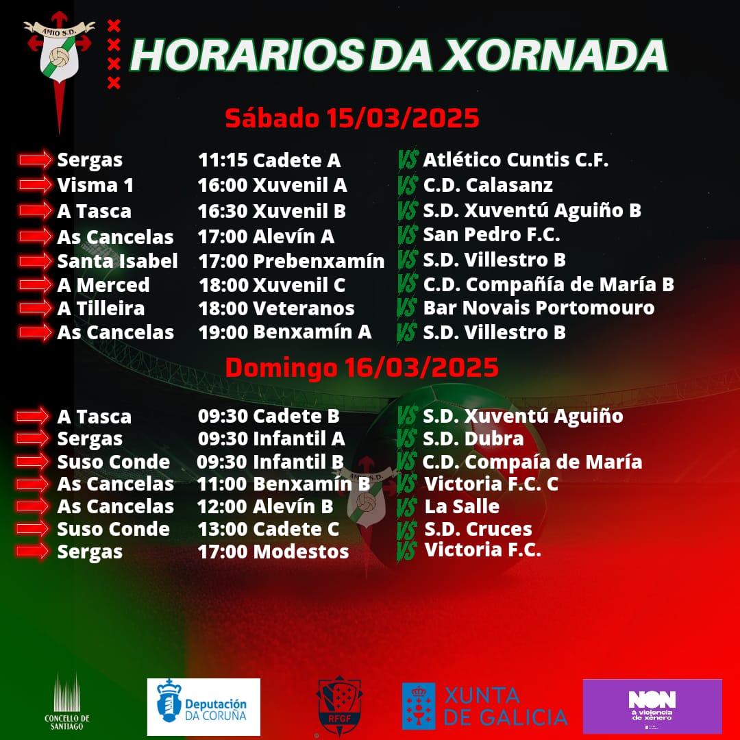 Amio_SD's tweet photo. 📅 Partidos días 15 e 16 de Marzo. #ForzaAmio https://t.co/8kzFBBdGEf
