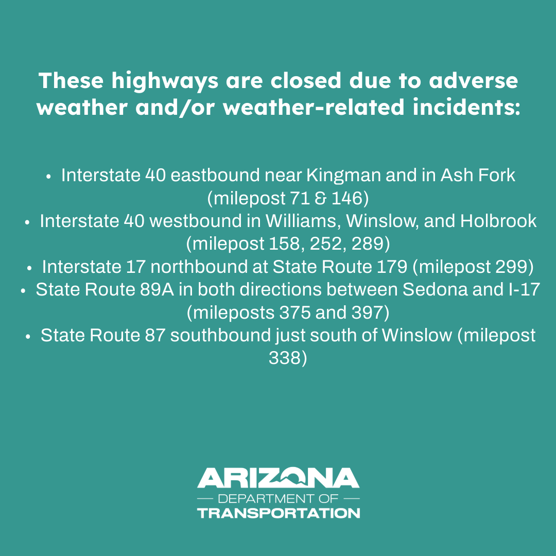 Arizona DOT tweet media