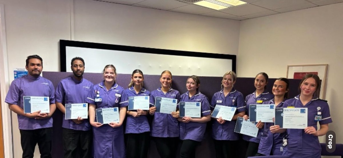 Lovely to see our Trainee Support workers collecting their Care Certificate… well done 👏👏👏