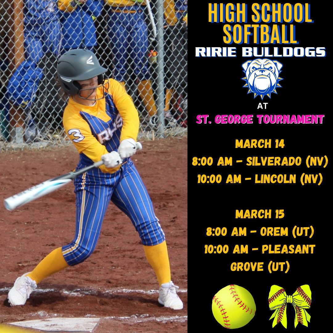 Good luck to our HS Softball team at the St. George Tournament today and tomorrow!
#idpreps